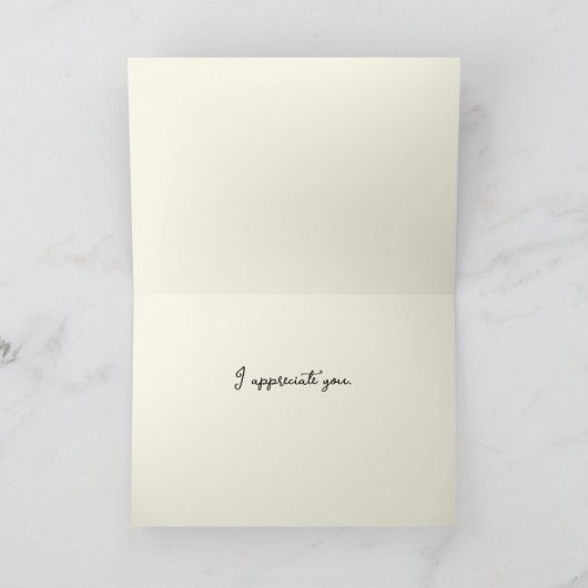 印象派スタイル花サンキューカード サンキューカード (内部)