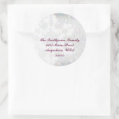 印象派スノーフレーク差出人住所 ラウンドシール (バッグ)