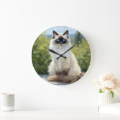 印象派セレニティザラグドール ラージ壁時計 (ホーム)