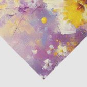 印象派ダフォディルフローラ紫イエローアート 薄葉紙 (詳細)