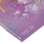 印象派ダフォディルフローラ紫イエロー テーブルクロス (アングル)