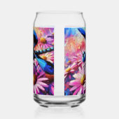 印象派トンボがピンクデイジーフローラ ガラス缶 (右)