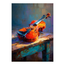 印象派バイオリン絵画クラシック音楽アート