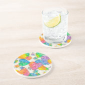 印象派パステルバレンタインハート コースター (側面)