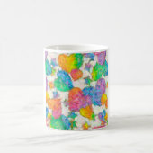 印象派パステルバレンタインハート コーヒーマグカップ (中央)