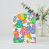 印象派パステルバレンタインハート シーズンポストカード (スタンド正面)