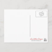 印象派パステルバレンタインハート シーズンポストカード (裏面)