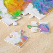 印象派パステルバレンタインハート ジグソーパズル (側面)