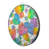 印象派パステルバレンタインハート ダーツボード (正面右)