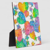 印象派パステルバレンタインハート フォトプラーク (側面)