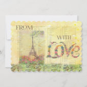 印象派パリ平和オン・アース カード (裏面)