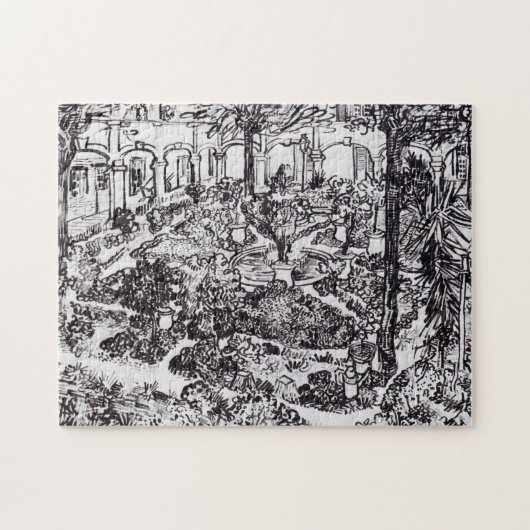 印象派ビンセント・ヴァン・ゴッホ・ガルテン・デ・ホスピタル ジグソーパズル (横)