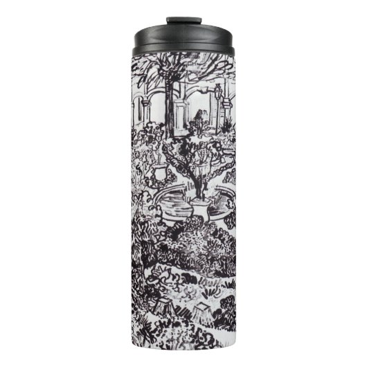 印象派ビンセント・ヴァン・ゴッホ・ガルテン・デ・ホスピタル タンブラー (正面)