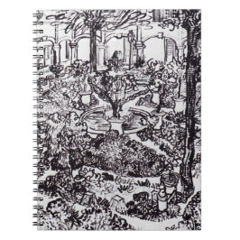 印象派ビンセント・ヴァン・ゴッホ・ガルテン・デ・ホスピタル ノートブック