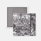 印象派ビンセント・ヴァン・ゴッホ・ガルテン・デ・ホスピタル マグネット (正面/裏面)