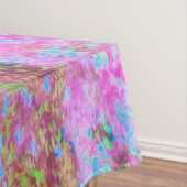 印象派ピンクとターコイズ抽象芸術園 テーブルクロス (インサイチュ)