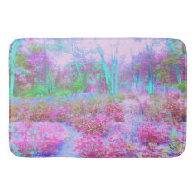 印象派ピンクとターコイズ抽象芸術園