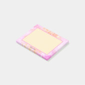 印象派ピンクローズ名前をカスタムする ポストイット (アングル)