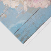 印象派ピンク色の花々青い花瓶のデコページ 薄葉紙 (詳細)