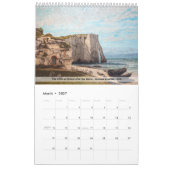 印象派フランスのと印象派後の印象派 カレンダー (3月 2027)