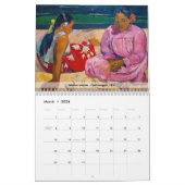 印象派フランスのと印象派後の印象派 カレンダー (3月 2026)