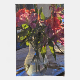 印象派フランスのの キッチンタオル