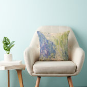 印象派ブラシストローク水ゆり池枕 クッション (椅子)