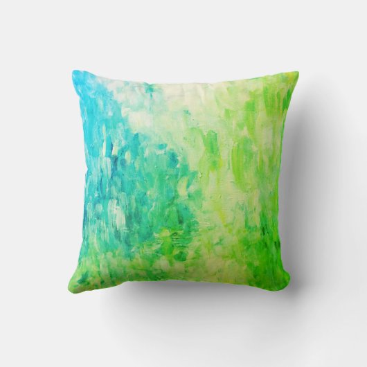 印象派ブラシ絵画ストローク クッション (裏面)