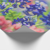 印象派ブルーボンネットオンリネンラッピング紙 ラッピングペーパー (角)