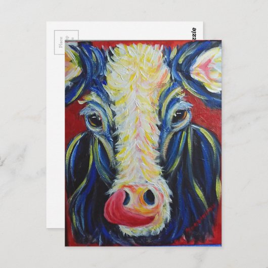 印象派ポスト印象派の牛の家畜 ポストカード (正面/裏面)