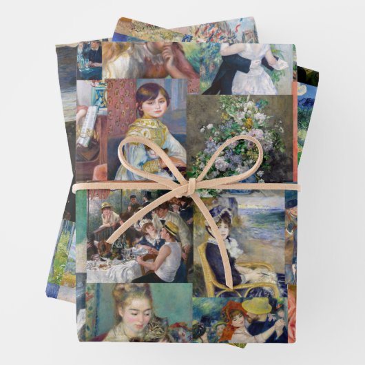 印象派マスター – 最高傑作パッチワーク ラッピングペーパーシート (インサイチュ)