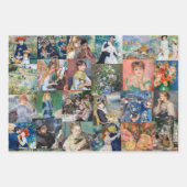 印象派マスター – 最高傑作パッチワーク ラッピングペーパーシート (正面)