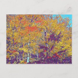 印象派モダンの木 ポストカード