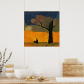 印象派モダンの静かな時間 ポスター (キッチン)