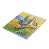 印象派モダン芸術夏季挑戦風景 タイル (側面)