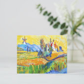 印象派モダン芸術夏季挑戦風景 ポストカード (スタンド正面)