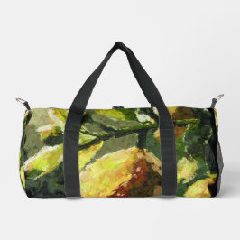 印象派レモン柑橘類フルーツイエロー ダッフルバッグ