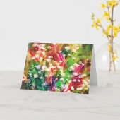 印象派ワイルドフラワーノートカード カード (黄色い花)