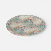 印象派ワイルドフラワーパステル ペーパープレート (アングル)