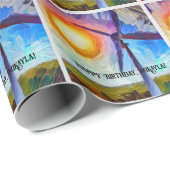 印象派太陽のと風力発電 ラッピングペーパー (ロールコーナー)