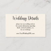 印象派結婚のロビンソンによる結婚行進 エンクロージャーカード (裏面)