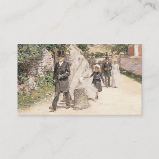 印象派結婚のロビンソンによる結婚行進 エンクロージャーカード (正面)