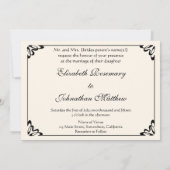 印象派結婚のロビンソンによる結婚行進 招待状 (裏面)