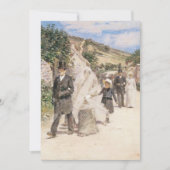 印象派結婚美術ロビンソンによる行進 招待状 (正面)