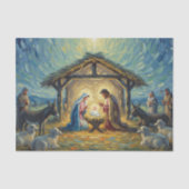 印象派絵を描の出生場面 薄葉紙 (正面)