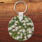 印象派絵を描スタイルのデイジー キーホルダー (正面)