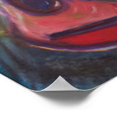 印象派絵画のギター ポスター (角)