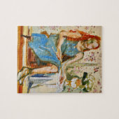 印象派絵画の女性,青い女性,アートパズル ジグソーパズル (横)