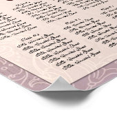 印象派薄紫披露宴表の座席表 ポスター (角)