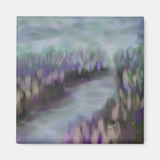 印象派風景 オリジナルアート マグネット (正面)